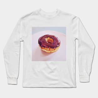 Chocolate Dip Donut Painting Long Sleeve T-Shirt